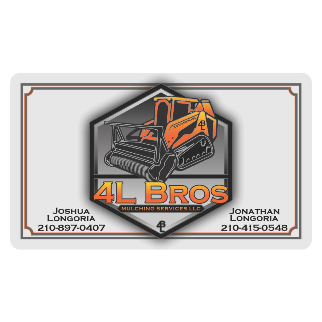 4L Mulching Bros Business Cards