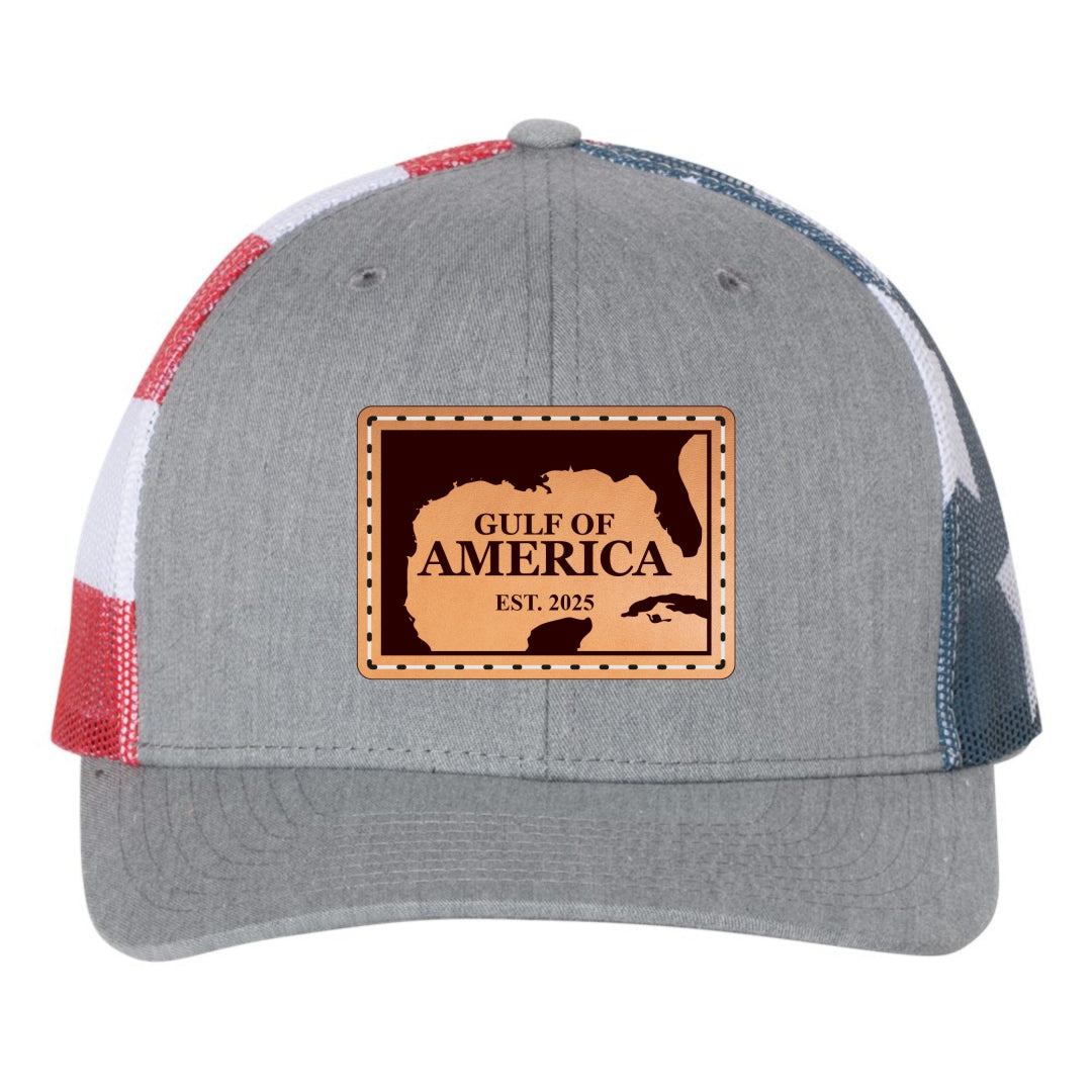 Gulf of America-Heather Grey/American Flag