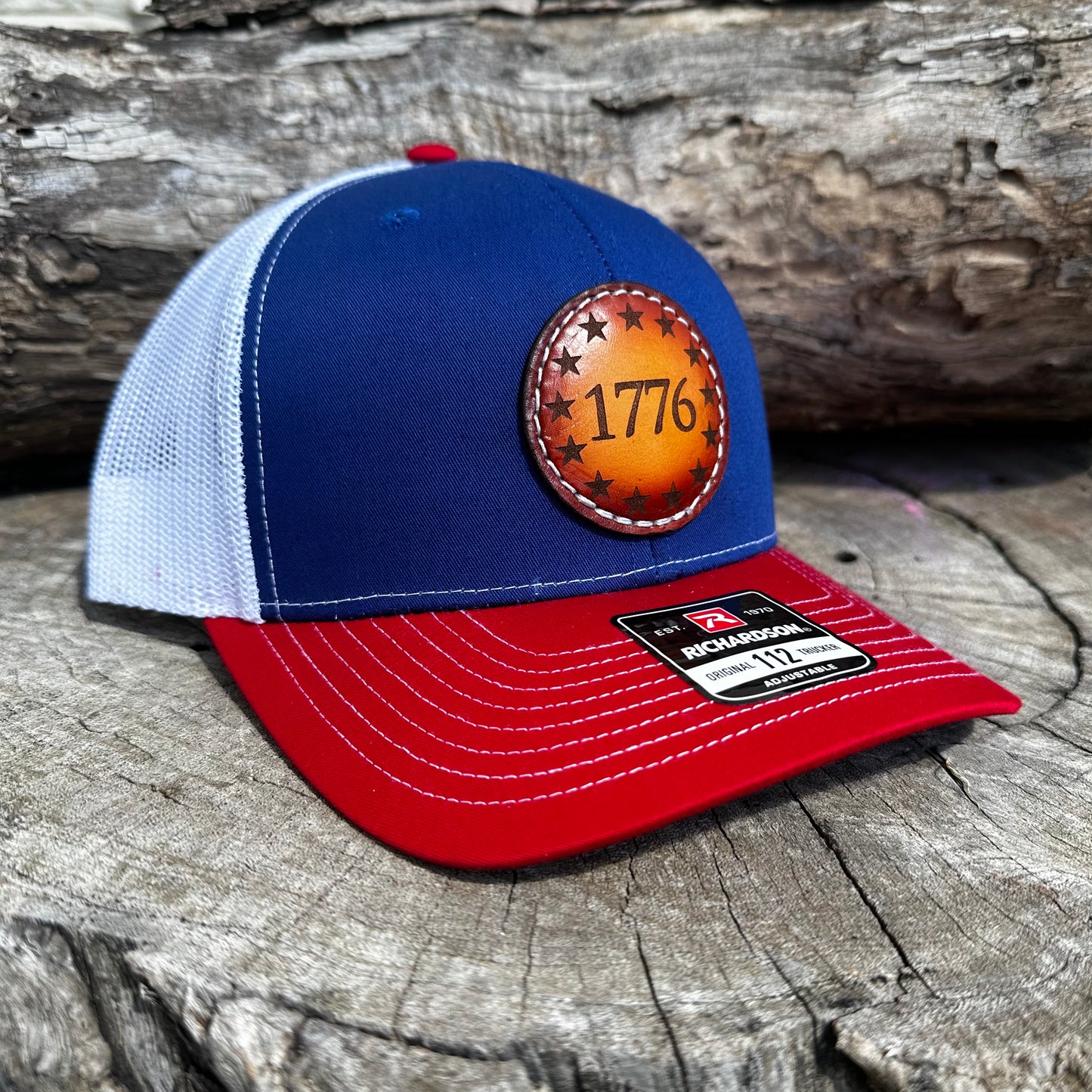 1776 Trucker Cap-Royal/Red/White