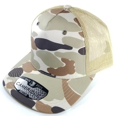 PB238 5 Panel Camo Trucker