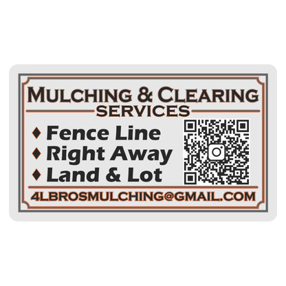 4L Mulching Bros Business Cards