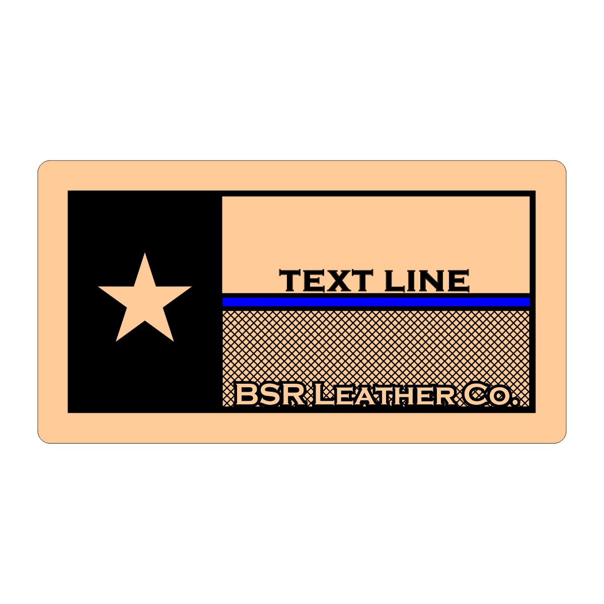 Personalized Texas Thin Blue Line